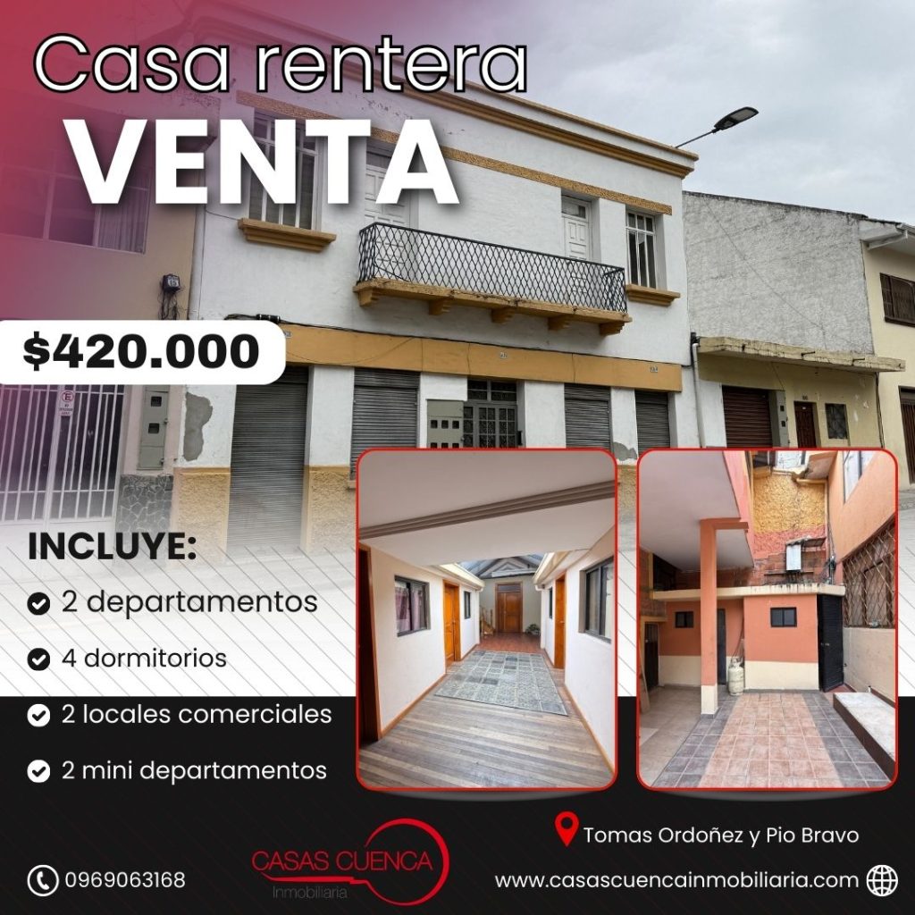 Post de instagram sobre casa en venta moderno blanco, rojo, amarillo y azul (1)